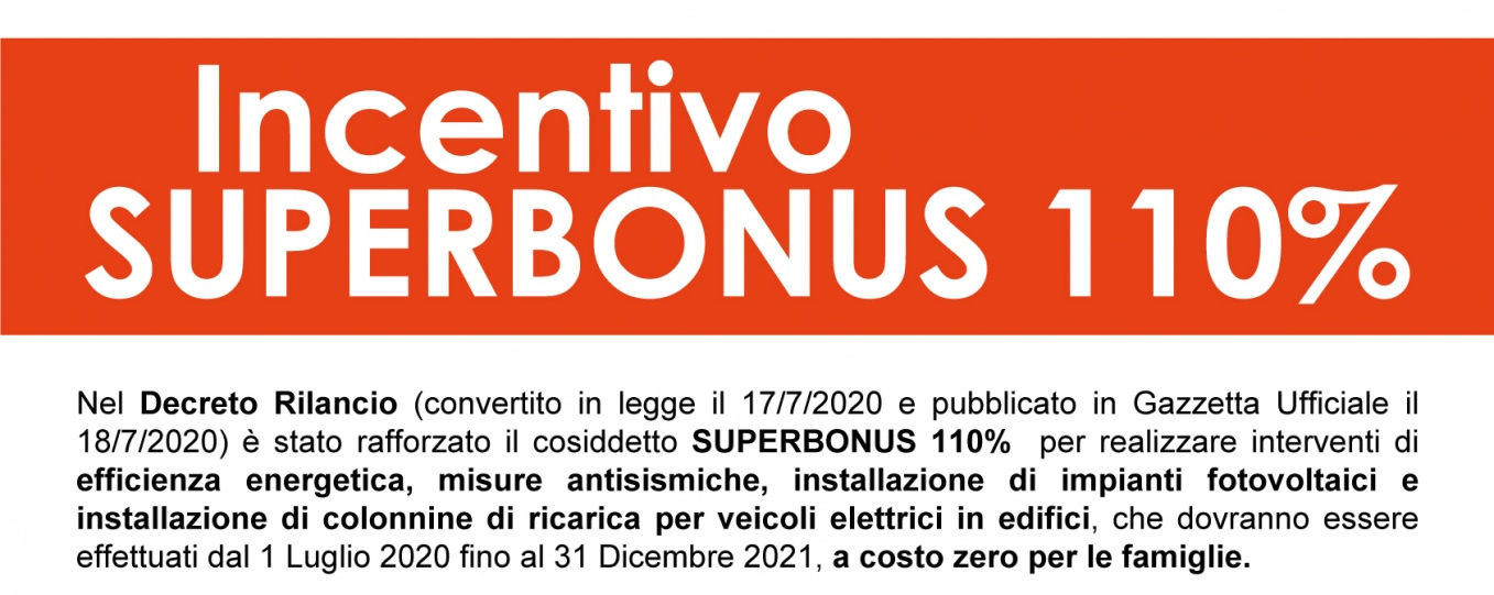 Incentivo SUPERBONUS 110%: la Coop. "San Francesco" offre la propria competenza